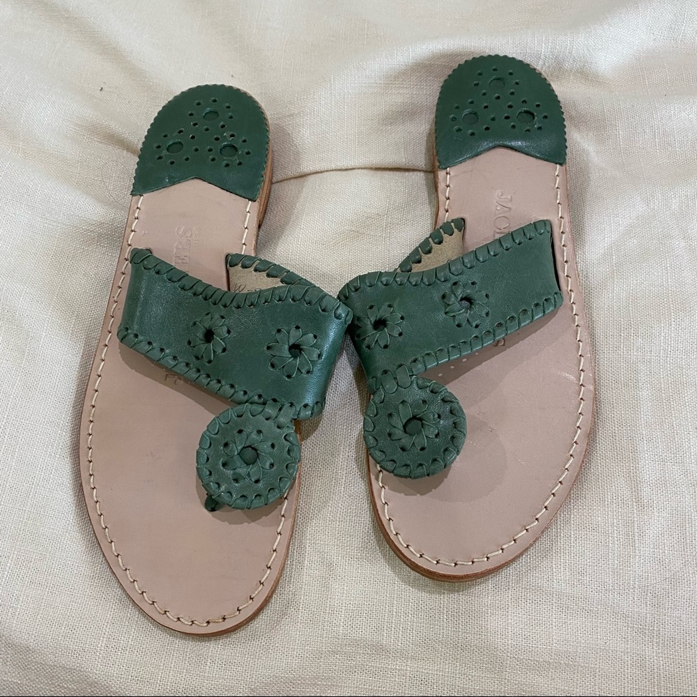 Jack Rogers jacks flat sandals green